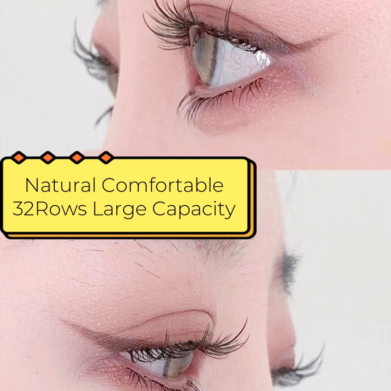 32Rows Large Capacity Glue-fre - Eyelash Extension For Asian Eyes recension och pris