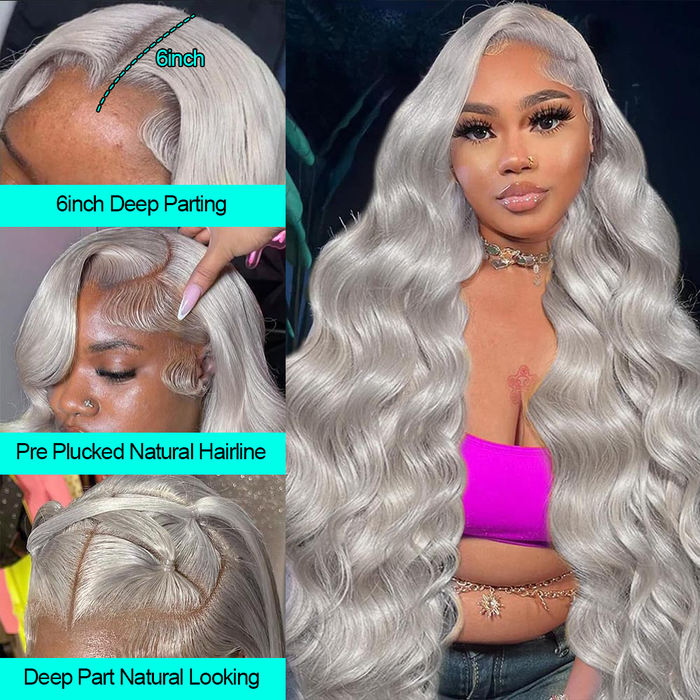 Cosplay Body Wave Silver Grey  - Eyelash Extension Natural Look recension och pris