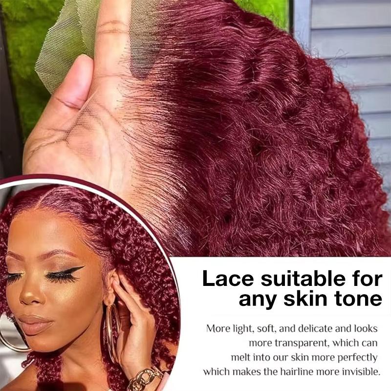 99j Deep Wave Lace Front Hair  - Eyelash Extension Natural Look recension och pris