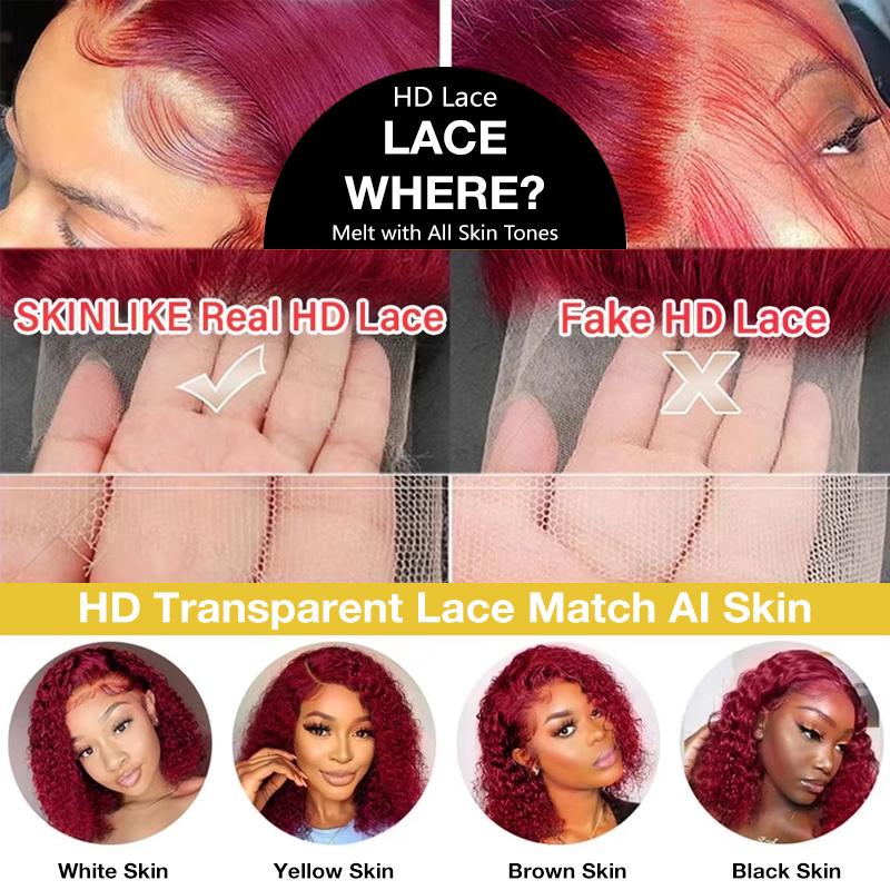 99j Deep Wave Lace Front Hair  - Eyelash Extension Natural Look recension och pris