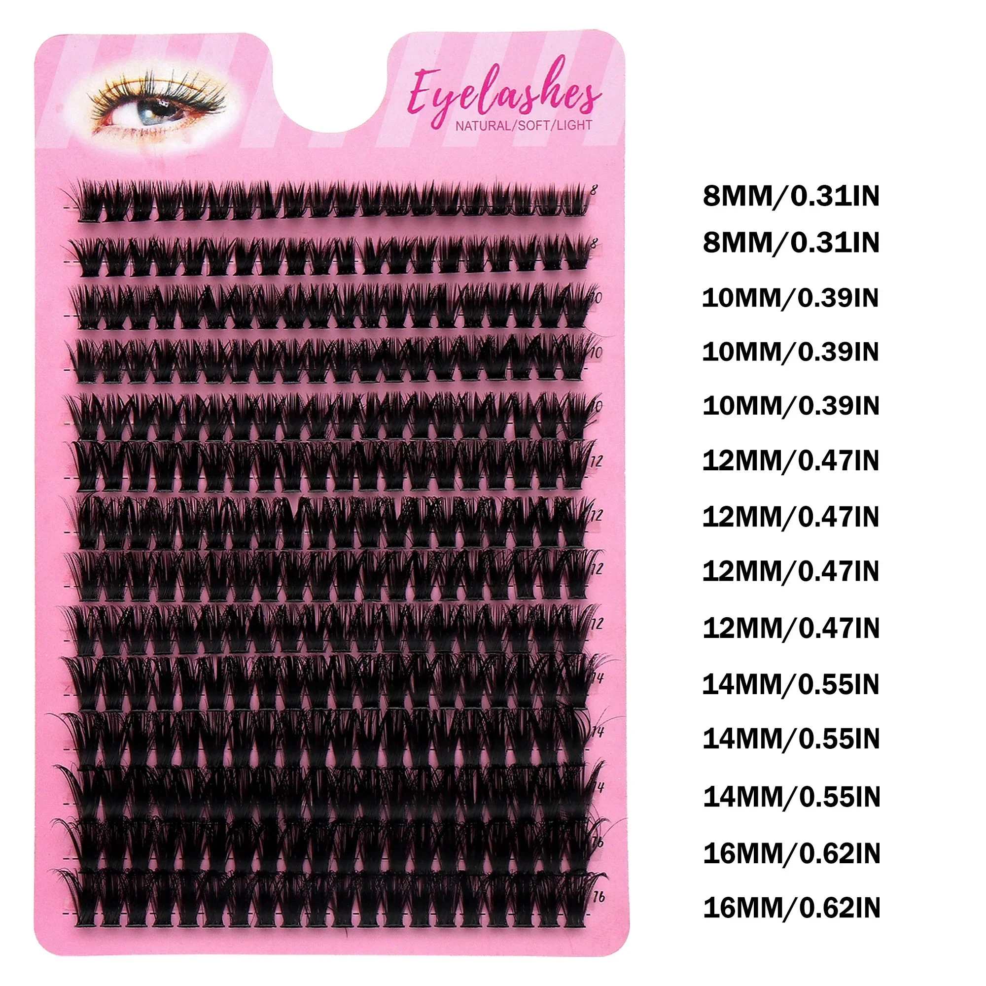 Russian Volume Cluster Lashes  - Eyelash Extension Russian recension och pris