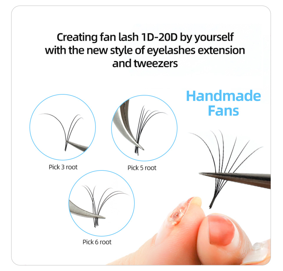 AGUUD 16 Rows Long 16-20mm Eye - Eyelash Extension Russian recension och pris