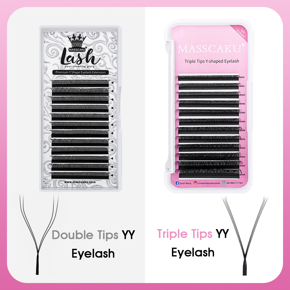 MASSCAKU Hot Selling Natural P - Eyelash Extension Russian recension och pris