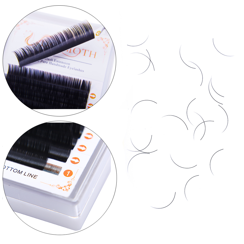 DOSMOTH 10 Boxes 16 Rows 7-16  - Eyelash Extension Human Hair recension och pris