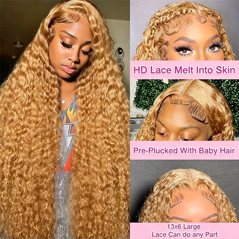 34 38Inch Honey Blonde Wig Hum - Eyelash Extension Natural Look recension och pris
