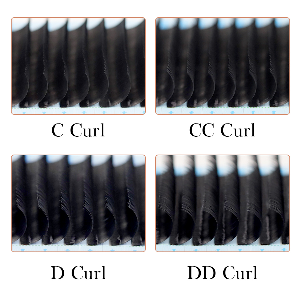 AGUUD 10 Cases/Lot Matte Black - Eyelash Extension Russian recension och pris