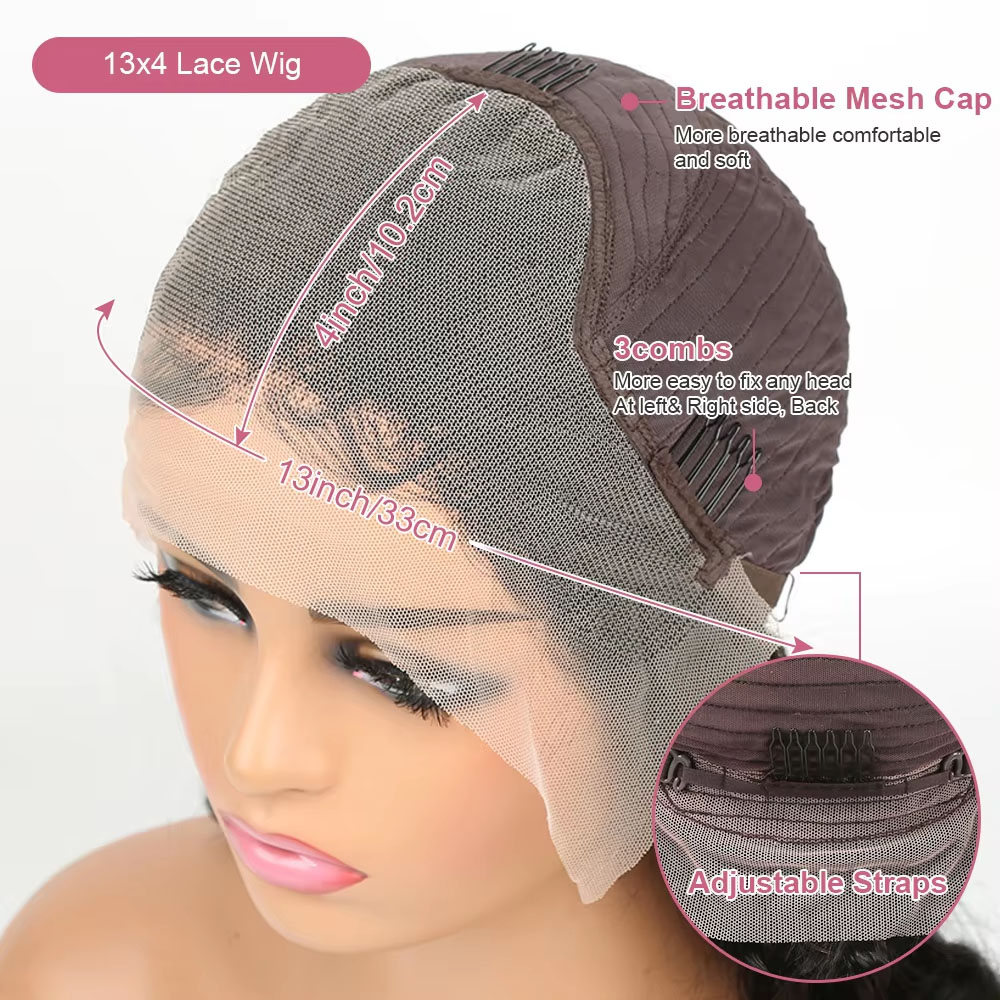 5x5 Glueless Human Hair Wig De - Eyelash Extension Natural Look recension och pris